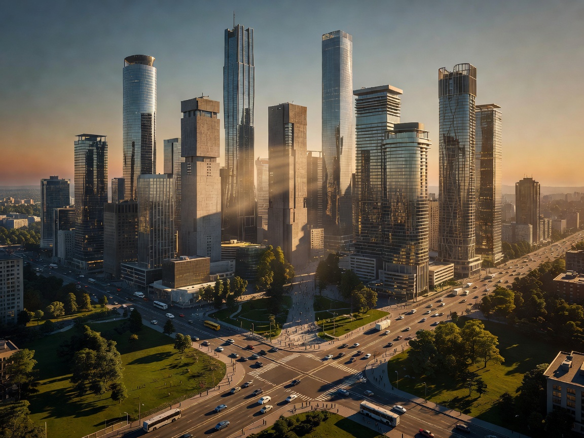 Kaupunkisuunnittelu ja pilvenpiirtäjät Cities Skylines 2